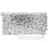 Bling Leopard Patterned Evening Clutch Crossbody Bag - Madeline Love - Flyclothing LLC