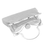 Bling Rhinestone Mesh Top Handle Evening Bag Crossbody Bag - Madeline Love - Flyclothing LLC