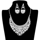 Bubble Stone Cluster Rhinestone Necklace - Madeline Love - Flyclothing LLC