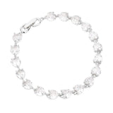CZ Heart Link Evening Bracelet - Madeline Love - Flyclothing LLC