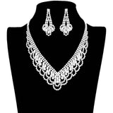 CZ Teardrop Stone Detailed Jewelry Set - Madeline Love - Flyclothing LLC
