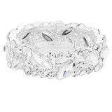 Crystal Glass Marquise Evening Stretch Bracelet - Madeline Love - Flyclothing LLC