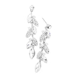 Crystal Marquise Cluster Drop Evening Earrings - Madeline Love - Flyclothing LLC