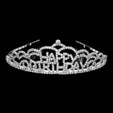 Crystal Rhinestone Happy Birthday Party Tiara - Madeline Love - Flyclothing LLC
