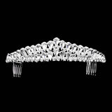 Crystal Teardrop Cluster Pageant Queen Tiara - Madeline Love - Flyclothing LLC