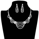 Draped Rhinestone Necklace - Madeline Love - Flyclothing LLC