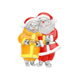 Enamel Santa Claus Pin Brooch - Madeline Love - Flyclothing LLC