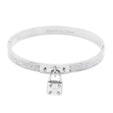 FOREVER LOVE Metal Lock Charm Stainless Steel Evening Bracelet - Madeline Love - Flyclothing LLC