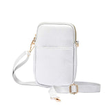 Faux Leather Rectangle Crossbody Bag - Madeline Love - Flyclothing LLC