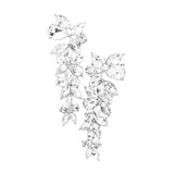 Floral Multi Stone Evening Earrings - Madeline Love - Flyclothing LLC