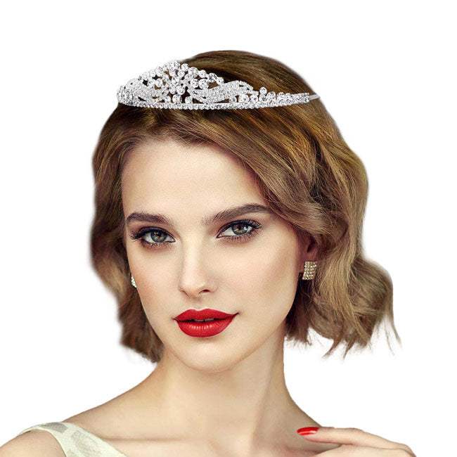 Glass Crystal Pageant Queen Tiara - Madeline Love - Flyclothing LLC