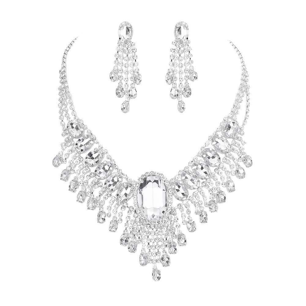 Glass Stone Ephemeral Wings Necklace - Madeline Love - Flyclothing LLC