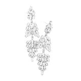 Marquise Crystal Cluster Drop Evening Earrings - Madeline Love - Flyclothing LLC