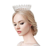 Marquise Stone Accented Pageant Crown Tiara - Madeline Love - Flyclothing LLC