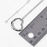 Metal Heart Cut out Pendant Necklace - Madeline Love - Flyclothing LLC