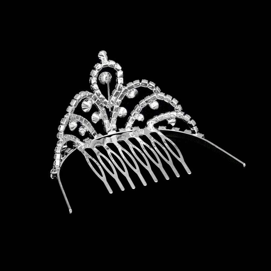 Mini Crystal Rhinestone Pave Princess Tiara - Madeline Love - Flyclothing LLC
