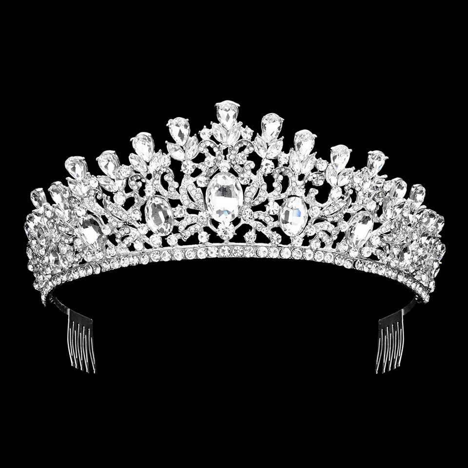 Oval Stone Pointed Princess Tiara - Madeline Love - Flyclothing LLC