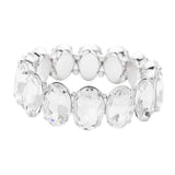 Oval Stone Stretch Evening Bracelet - Madeline Love - Flyclothing LLC