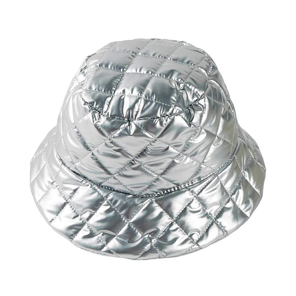 Quilted Puffer Solid Bucket Hat - Madeline Love - Flyclothing LLC