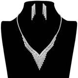 Rhinestone Fringe Necklace - Madeline Love - Flyclothing LLC