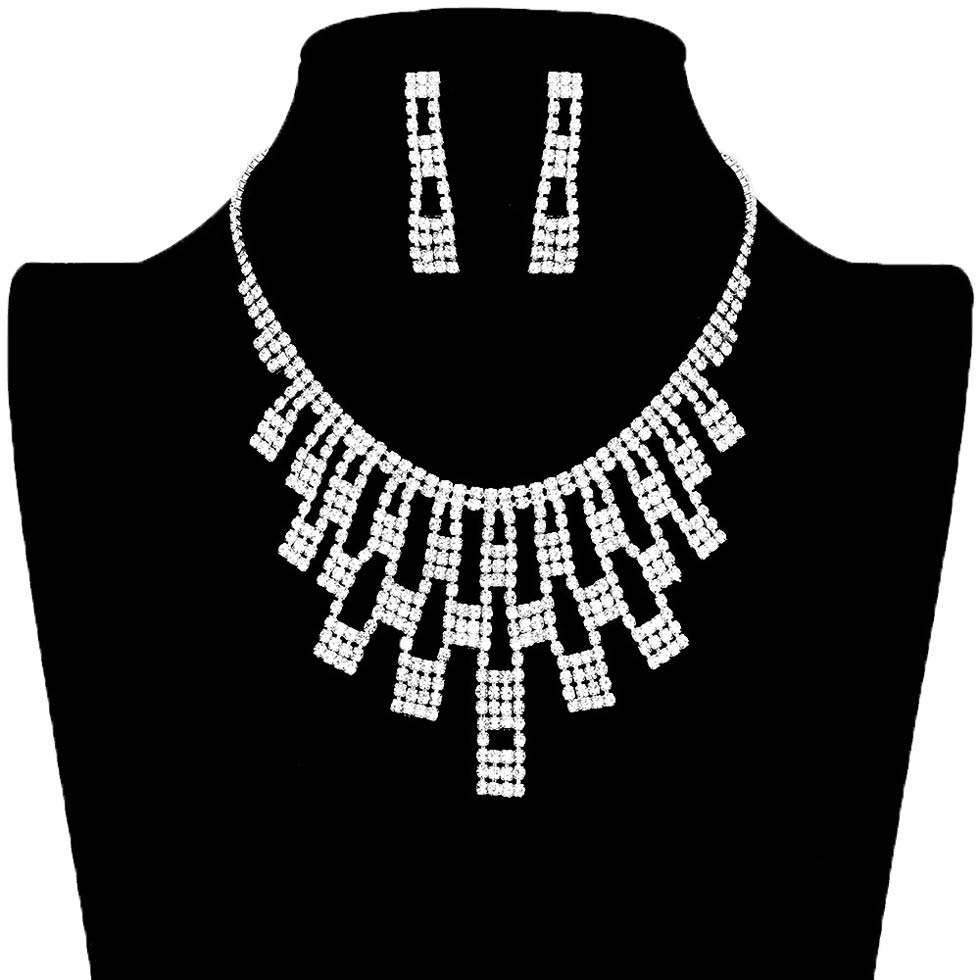 Rhinestone Pave Necklace - Madeline Love - Flyclothing LLC