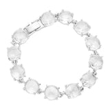 Round Stone Link Evening Bracelet - Madeline Love - Flyclothing LLC