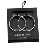 Secret Box Textured Gold Dipped Hoop Earrings - Madeline Love - Flyclothing LLC