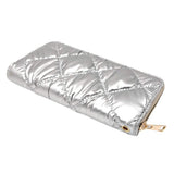 Shiny Faux Leather Padded Wallet with Wristlet - Madeline Love - Flyclothing LLC