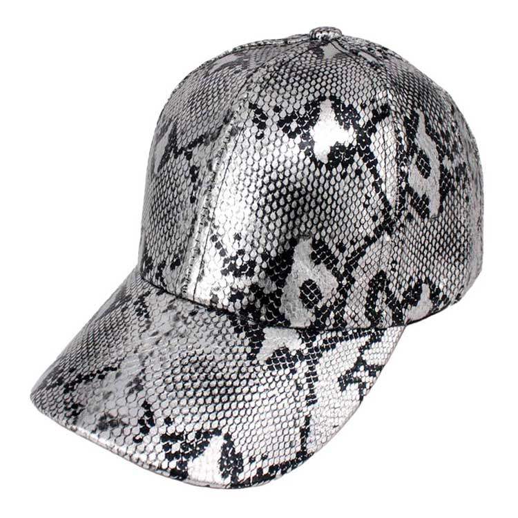 Snake Skin Patterned Baseball Cap - Madeline Love - Flyclothing LLC