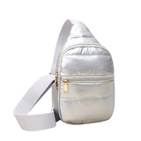 Solid Puffer Mini Sling Bag - Madeline Love - Flyclothing LLC