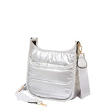 Solid Quilted Shiny Puffer Mini Crossbody Bag - Madeline Love - Flyclothing LLC