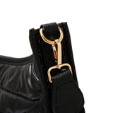 Solid Quilted Shiny Puffer Mini Crossbody Bag - Madeline Love - Flyclothing LLC
