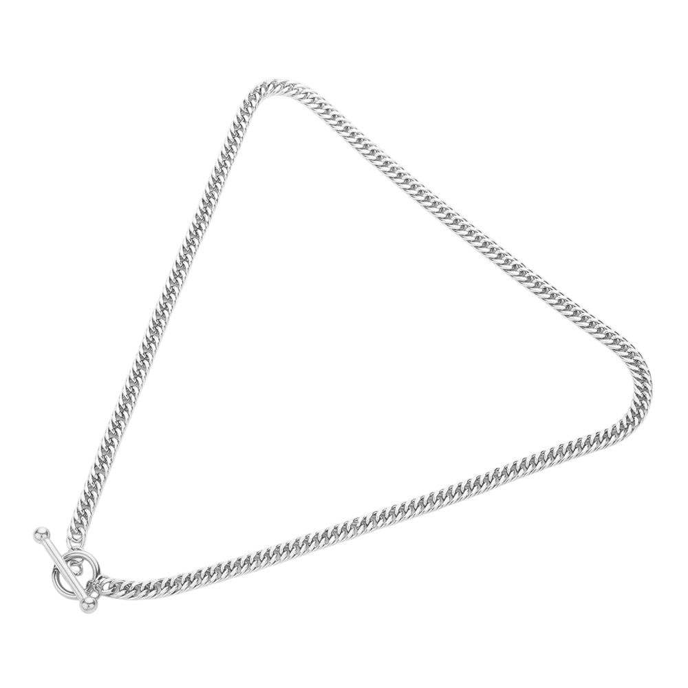 Stainless Steel Chain Toggle Necklace - Madeline Love - Flyclothing LLC