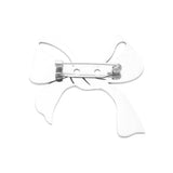 Stainless Steel Cutout Bow Pin Brooch - Madeline Love - Flyclothing LLC