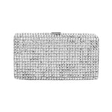 Studded Bling Rectangle Evening Clutch Crossbody Bag - Madeline Love - Flyclothing LLC