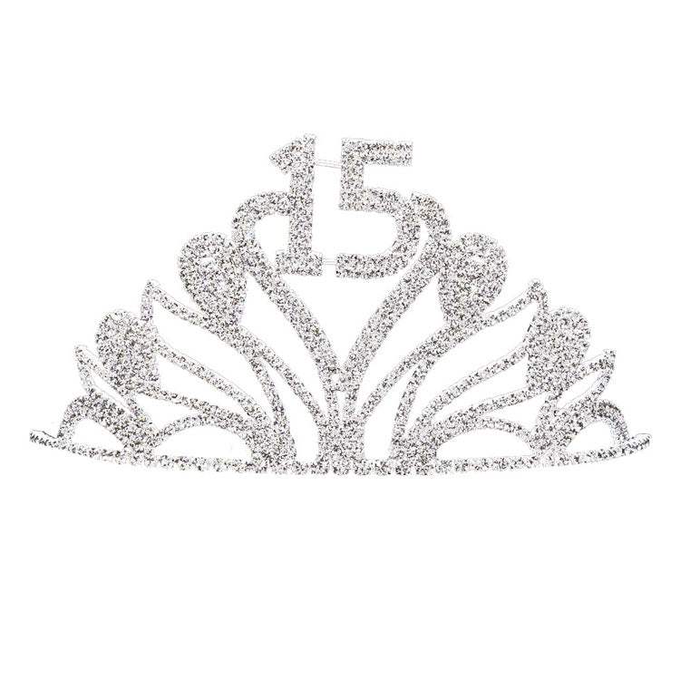 Sweet 15 Rhinestone Princess Tiara - Madeline Love - Flyclothing LLC