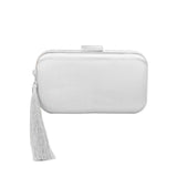 Tassel Pointed Solid Clutch Crossbody Bag - Madeline Love - Flyclothing LLC