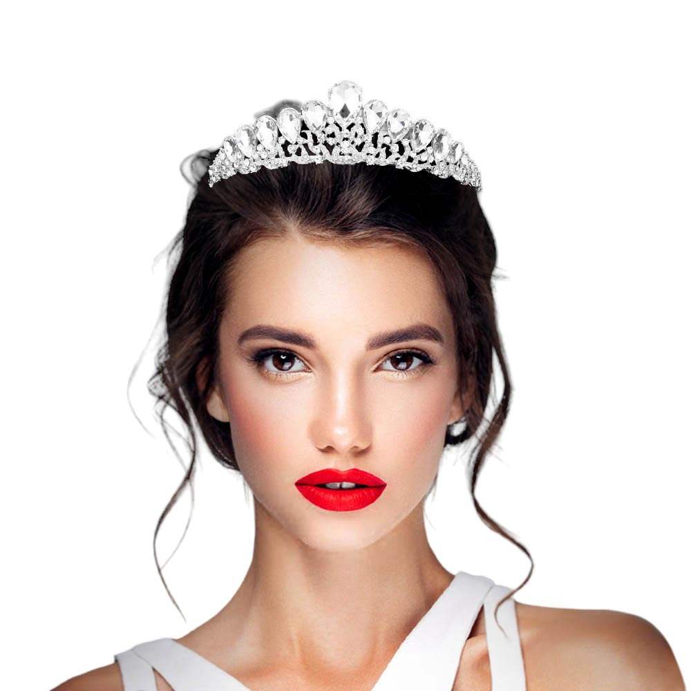 Teardrop Accented Princess Tiara - Madeline Love - Flyclothing LLC