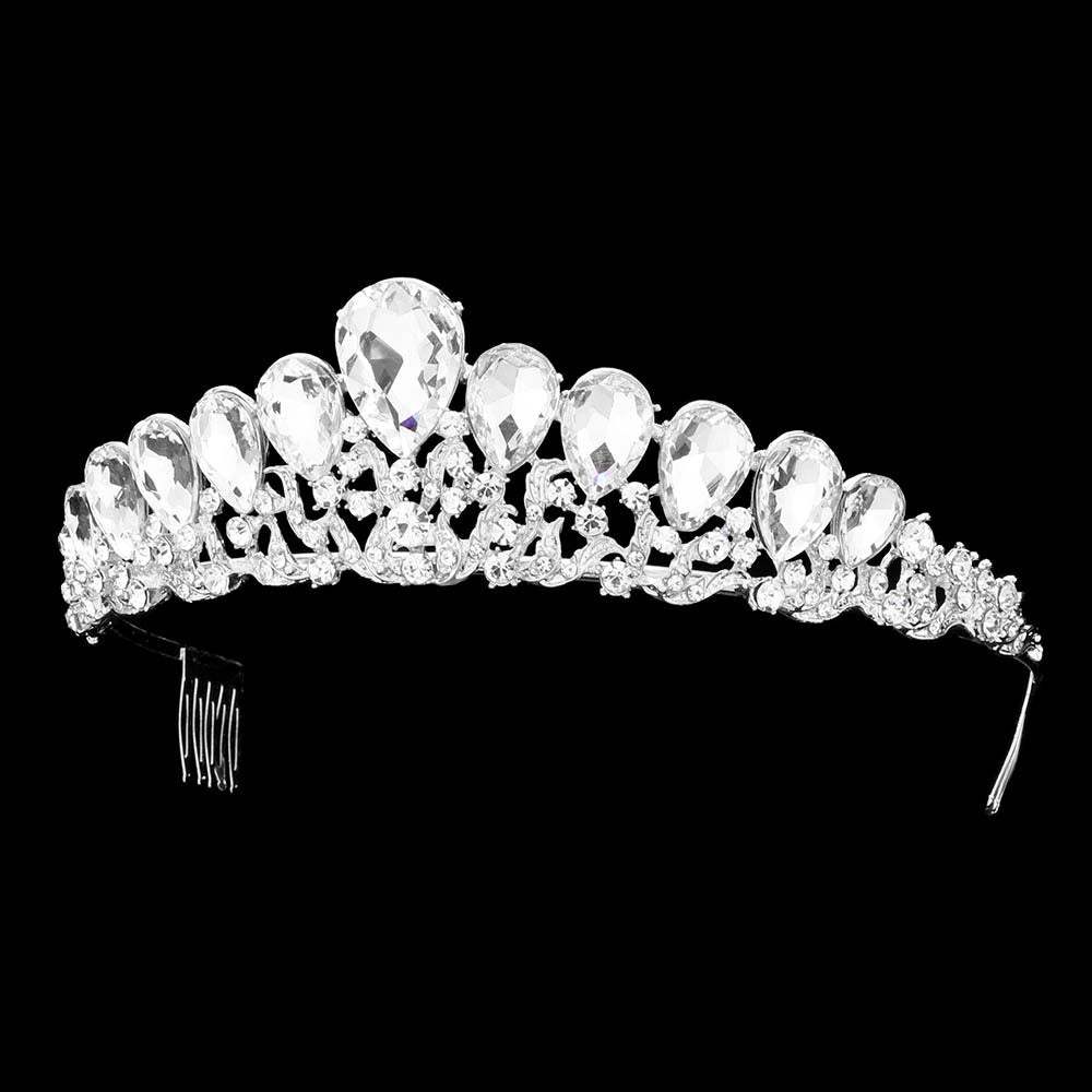 Teardrop Accented Princess Tiara - Madeline Love - Flyclothing LLC