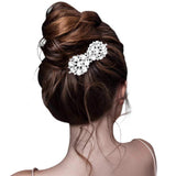 Teardrop Stone Cluster Bow Hair Comb - Madeline Love - Flyclothing LLC