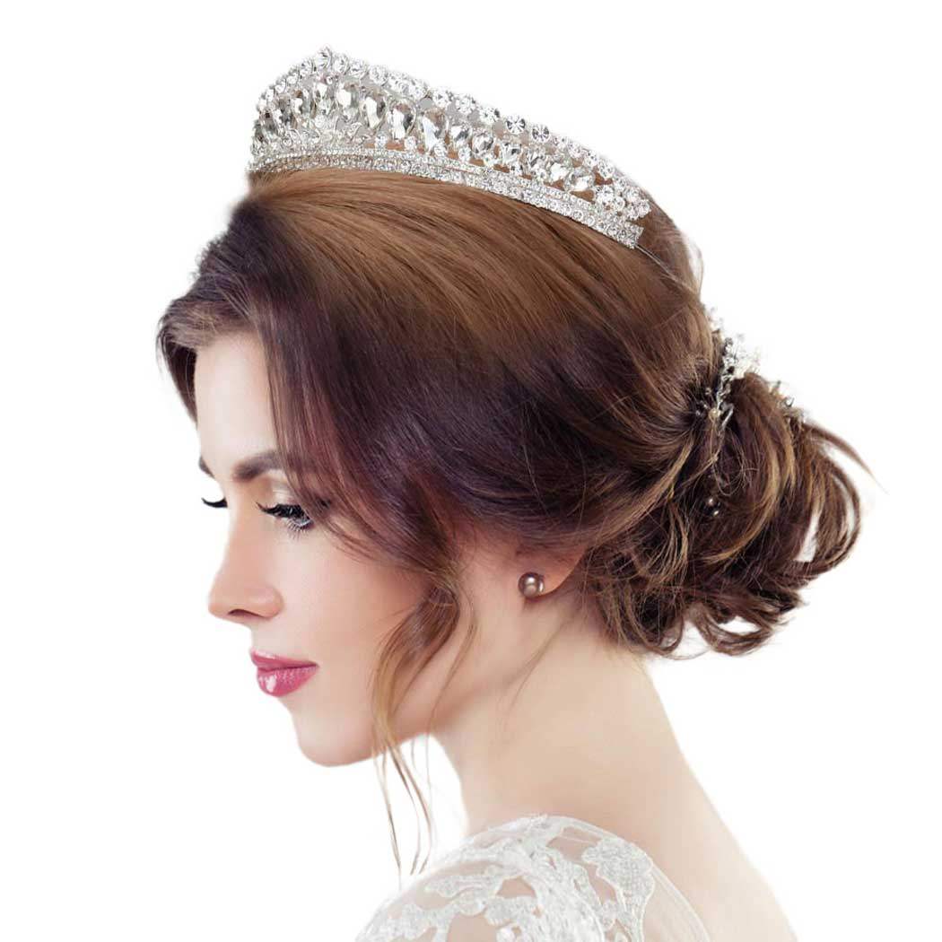 Teardrop Stone Cluster Princess Tiara - Madeline Love - Flyclothing LLC