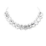 Oval Stone Evening Necklace - Madeline Love - Flyclothing LLC