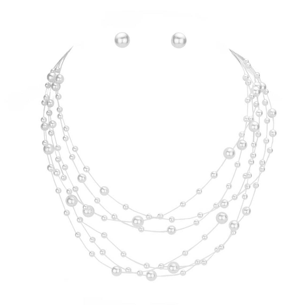 Galactic Pearl Collar Necklace - Madeline Love - Flyclothing LLC