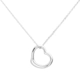 Metal Heart Cut out Pendant Necklace - Madeline Love - Flyclothing LLC