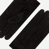 Silvia (black) - Italian suede leather gloves with luxurious cashmere lining - Leather Gloves Online - Flyclothing LLC