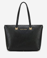 Simona (black) - Italian calf leather women's shoulder bag