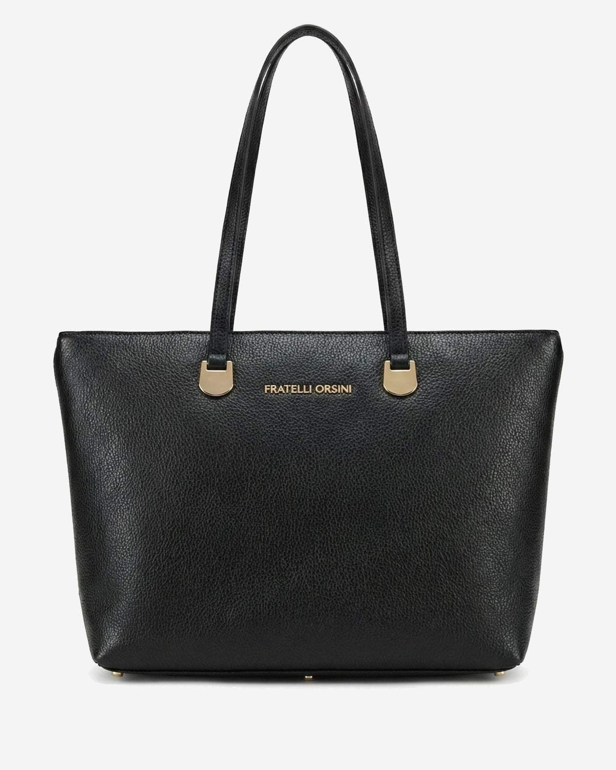 Simona (black) - Italian calf leather women's shoulder bag