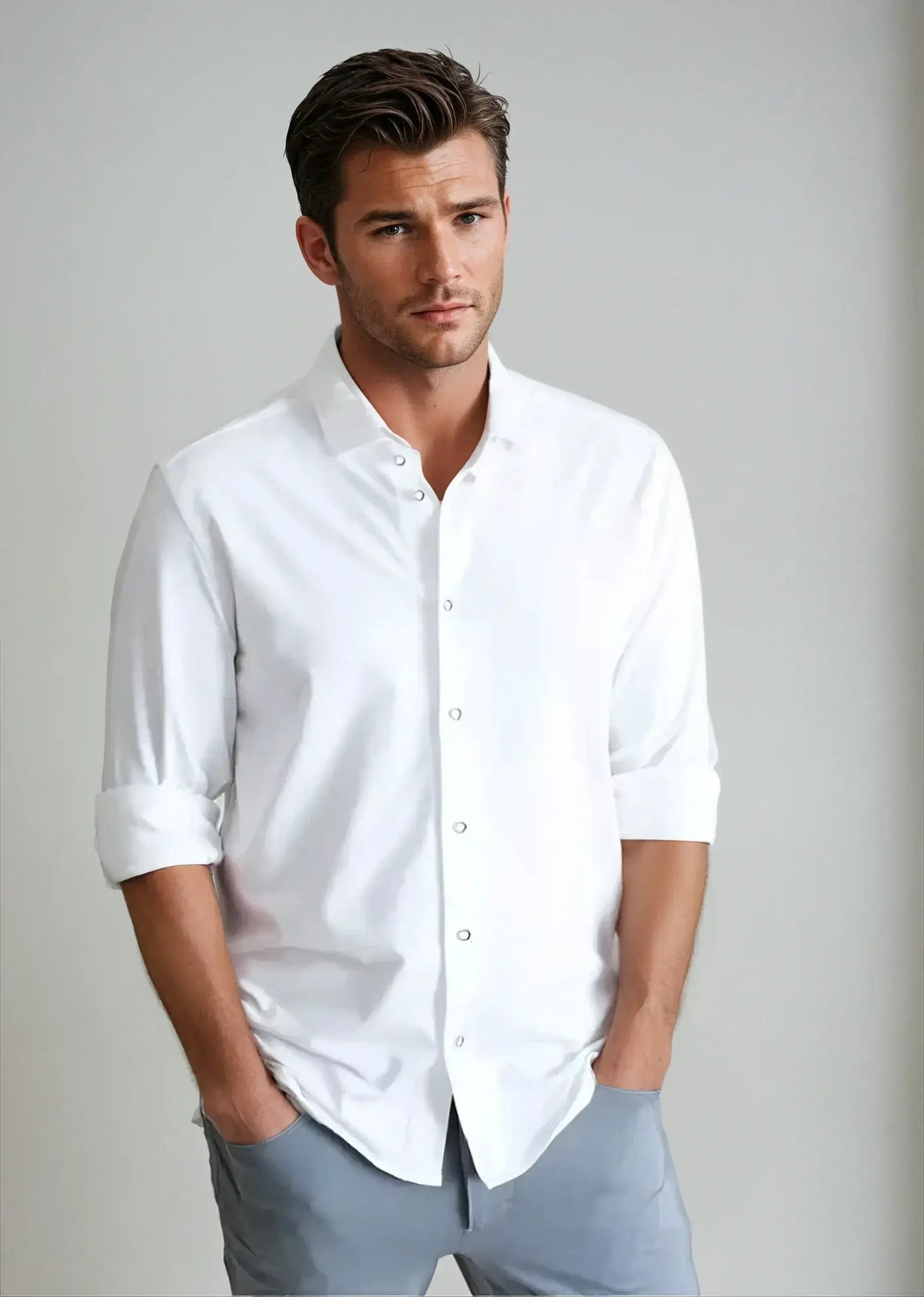 Buki Cinqo 'Single Shot' Long Sleeve Shirt - White - Buki - Flyclothing LLC