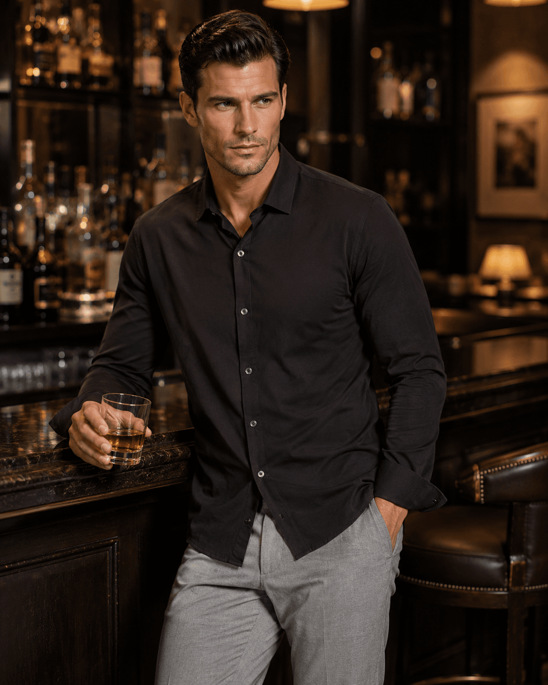 Buki Cinqo 'Single Shot' Long Sleeve Shirt - Black