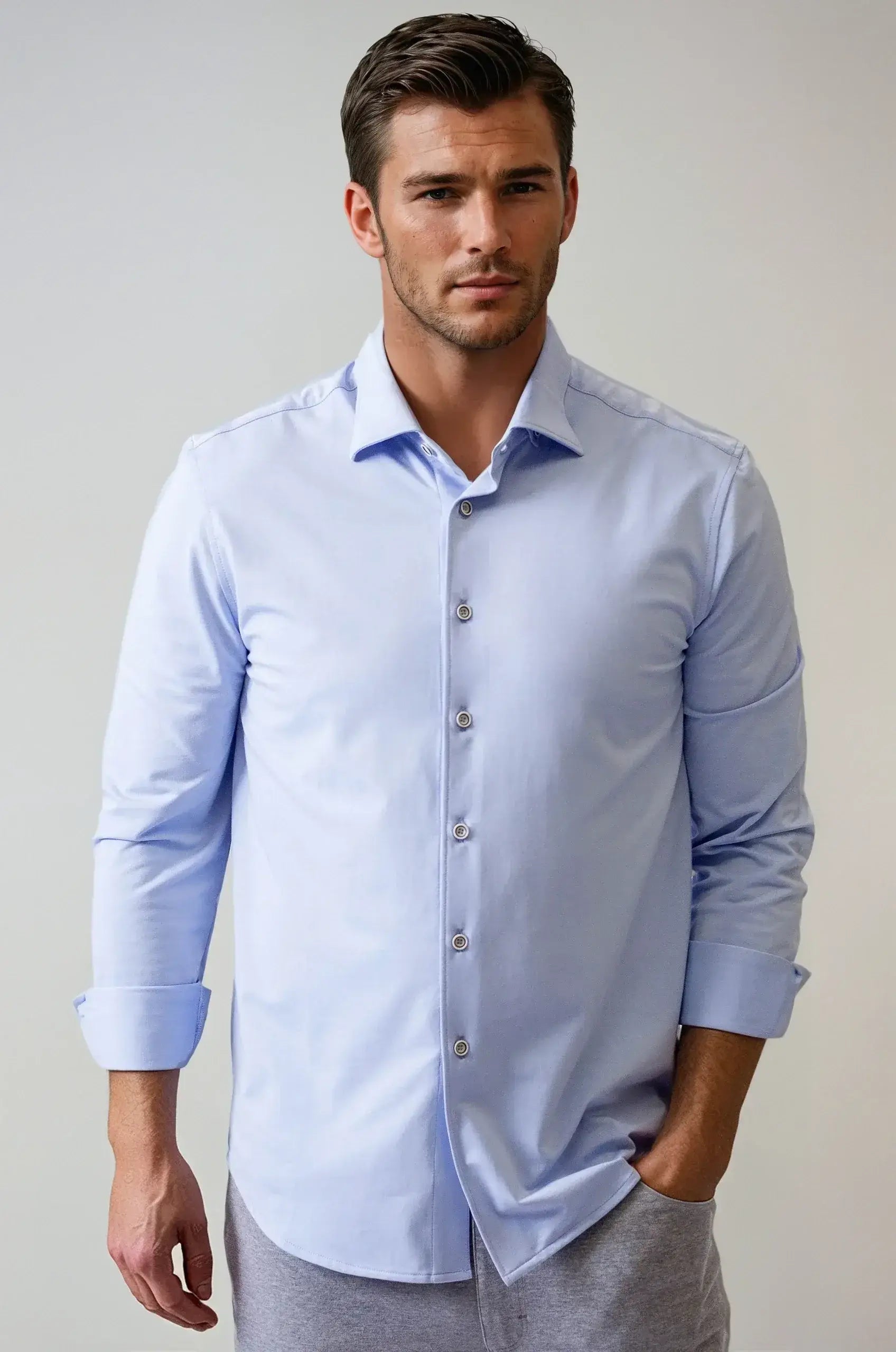Buki Cinqo 'Single Shot' Long Sleeve Tech Shirt - French Blue - Buki - Flyclothing LLC